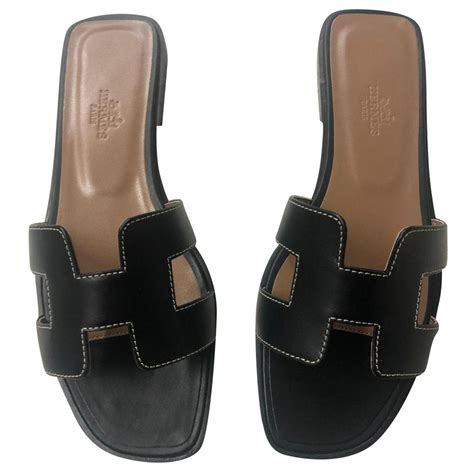 hermes oran black|hermes oran sandals colors.